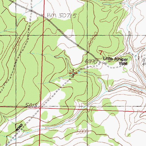 Topographic Map of Smoke Out Canyon Reservoir, OR