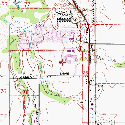 Topographic Map of Linn - Benton Community College, OR