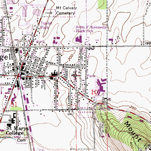 Topographic Map of John B Humpert Park, OR