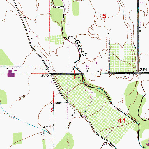 Topographic Map of Ross Bridge, OR