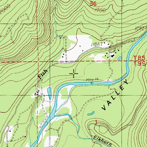 Topographic Map of Elkhorn Woods Park, OR