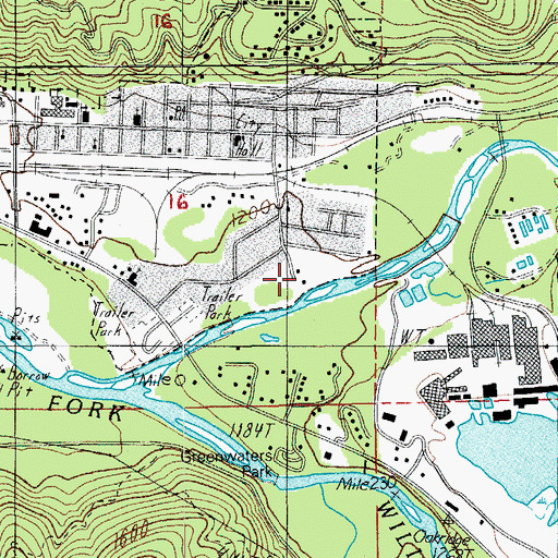 Topographic Map of Salmon Creek Park, OR