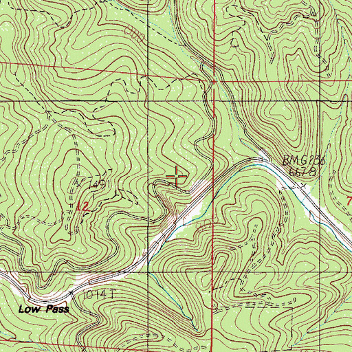 Topographic Map of Blachly Mountain Forest State Park, OR