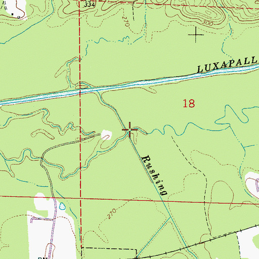 Topographic Map of Clear Creek, AL