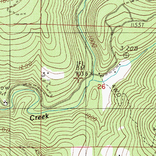 Topographic Map of Gate Creek Park, OR