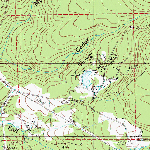 Topographic Map of Camp Tadmor, OR