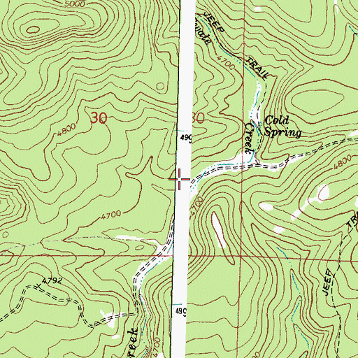 Topographic Map of Heck and Gone, OR