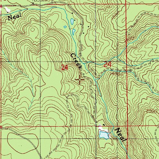 Topographic Map of Camp Morrison, OR
