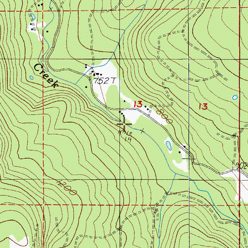 Topographic Map of Skookum Tum Tum Park, OR