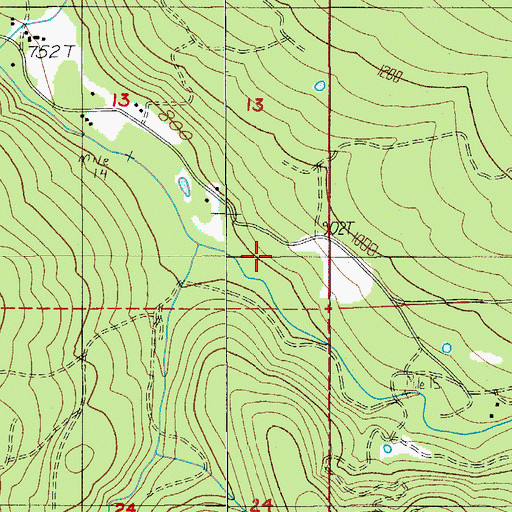 Topographic Map of Abiqua Creek Park, OR
