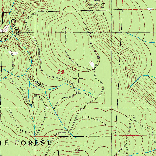 Topographic Map of Camp Peterson, OR