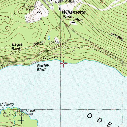 Topographic Map of Windfall Creek, OR