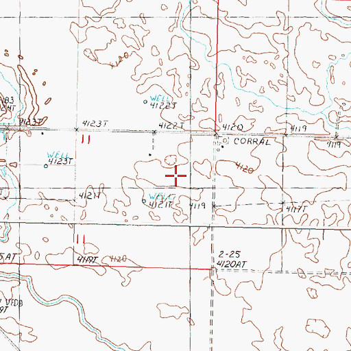 Topographic Map of Reed Ranch, OR