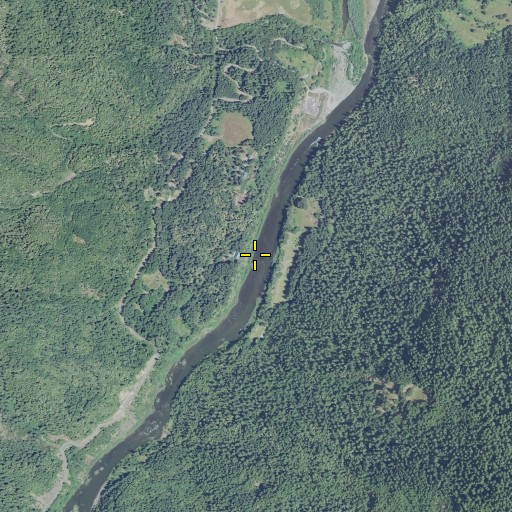 Aerial/Satellite Image of Illahe Riffle, OR