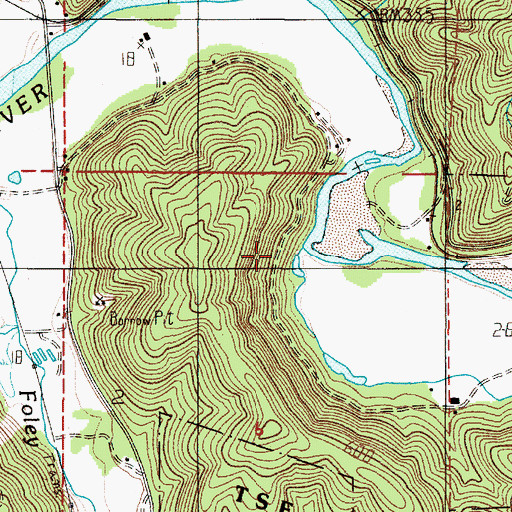 Topographic Map of Knudson (historical), OR