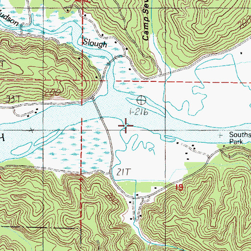 Topographic Map of Kennedy Slough, OR