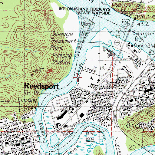 Topographic Map of Champion Park, OR