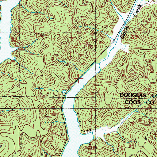 Topographic Map of Bufo (historical), OR