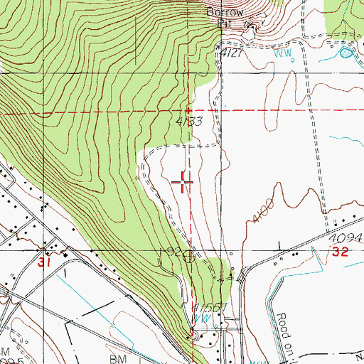 Topographic Map of Plevna (historical), OR