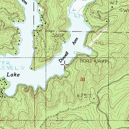 Topographic Map of Mercer Lake County Park, OR