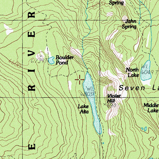 Topographic Map of Alta Campground (historical), OR