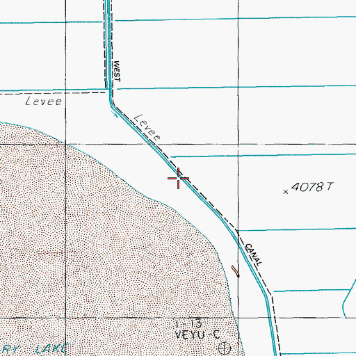 Topographic Map of West Canal, OR