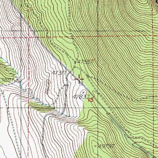 Topographic Map of Doak Mountain, OR