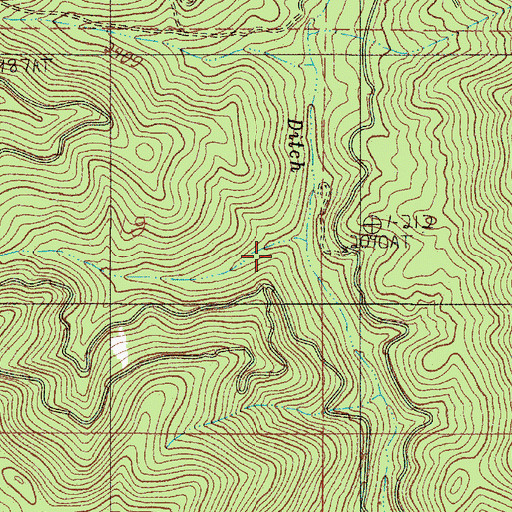 Topographic Map of Penny Ante Mine, OR