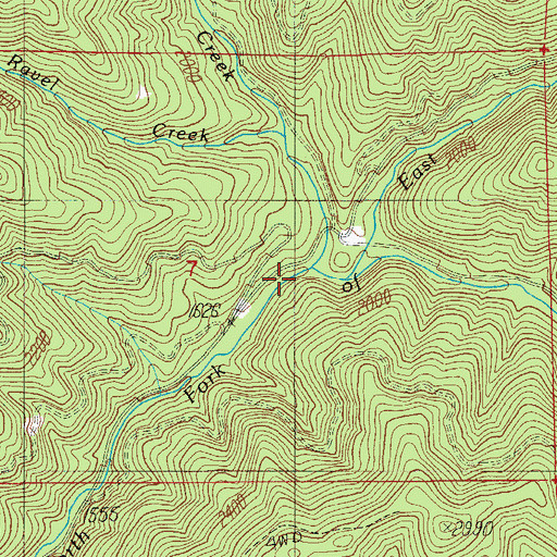 Topographic Map of Surprise Creek, OR
