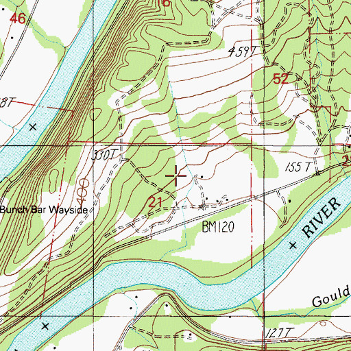 Topographic Map of Brown Cemetery, OR
