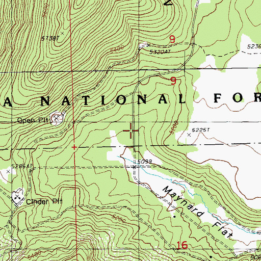 Topographic Map of Kodiak Pond (historical), OR