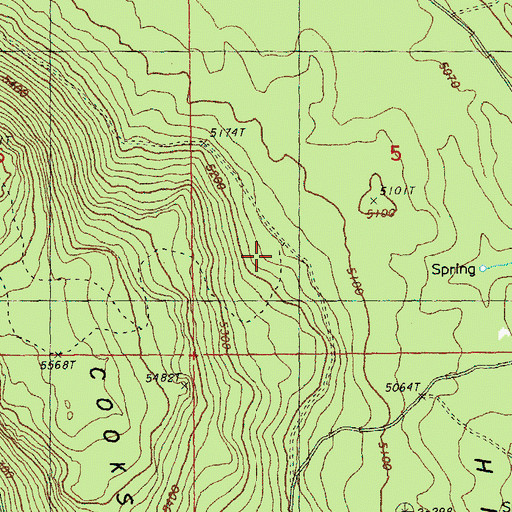 Topographic Map of Knife Pond, OR