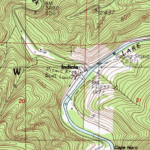 Topographic Map of Schindler Landing County Park, OR