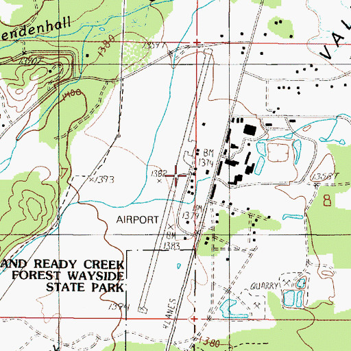 Topographic Map of Illinois Valley Airport, OR