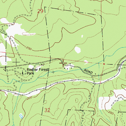 Topographic Map of Reeher CCC Camp (historical), OR
