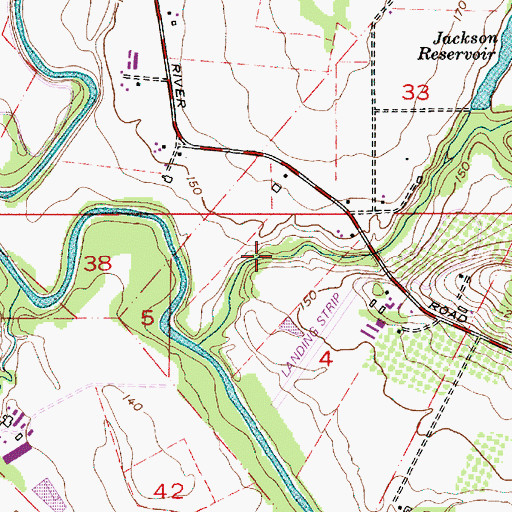 Topographic Map of Stark Reservoir, OR