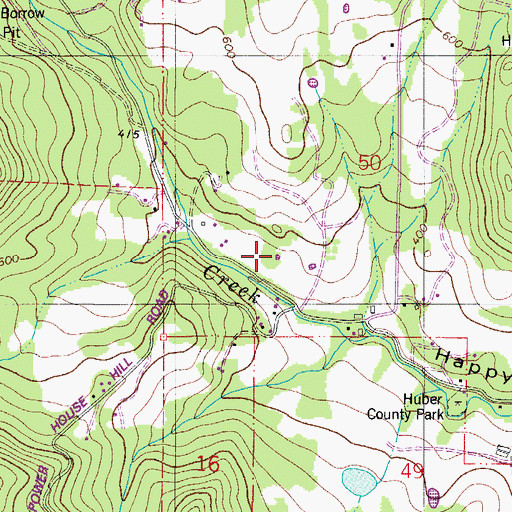 Topographic Map of Vierra Springs, OR