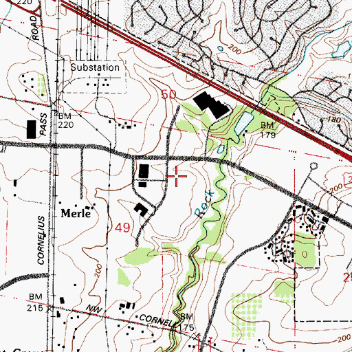 Topographic Map of Falkenberg Reservoir, OR