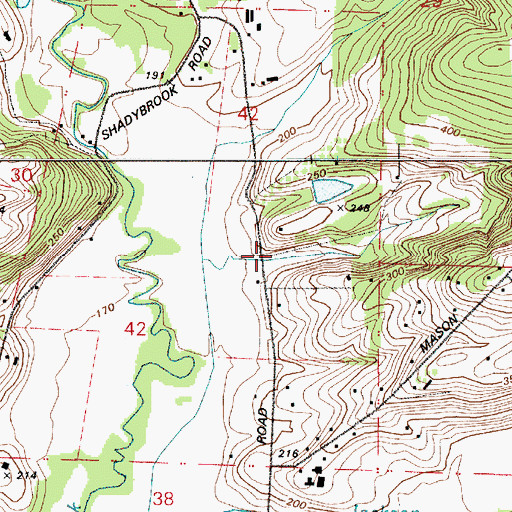 Topographic Map of Luscher Reservoir, OR