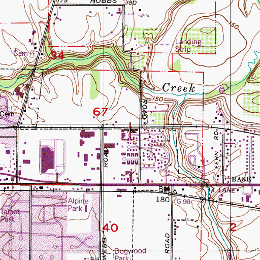 Topographic Map of Varley (historical), OR
