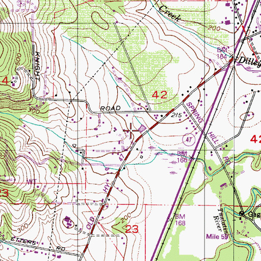 Topographic Map of Havens Reservoir, OR