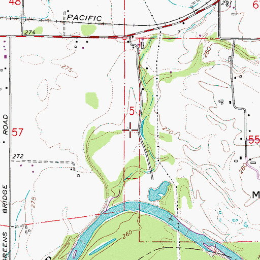 Topographic Map of Wil-Lyn Reservoir, OR
