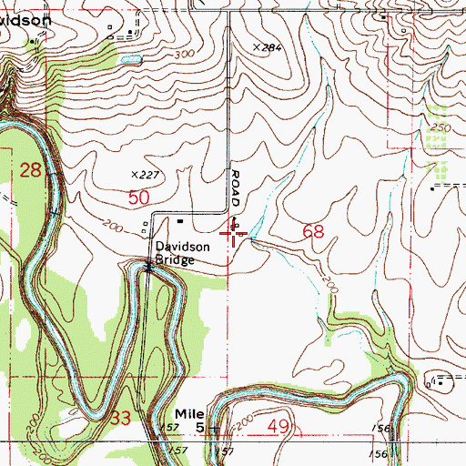 Topographic Map of Nisly Reservoir, OR