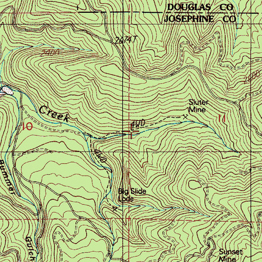 Topographic Map of Lehman Reservoir, OR