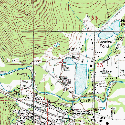 Topographic Map of Dollar Log Ponds, OR