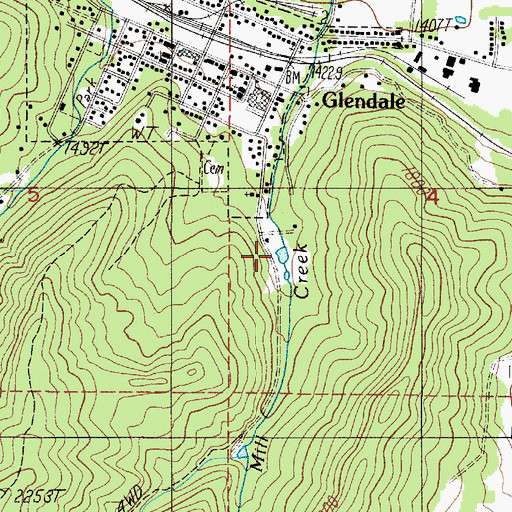 Topographic Map of Twin Harbor Log Pond, OR