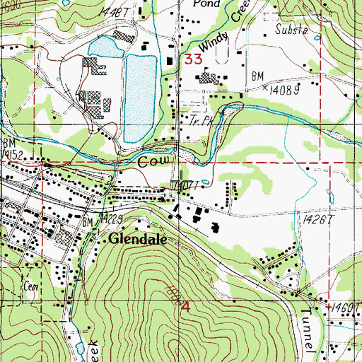 Topographic Map of Superior Log Pond, OR
