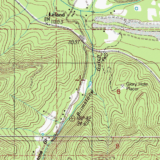 Topographic Map of Ehlig Reservoir, OR