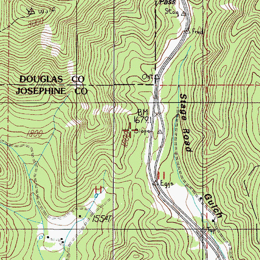 Topographic Map of Poe Spring, OR