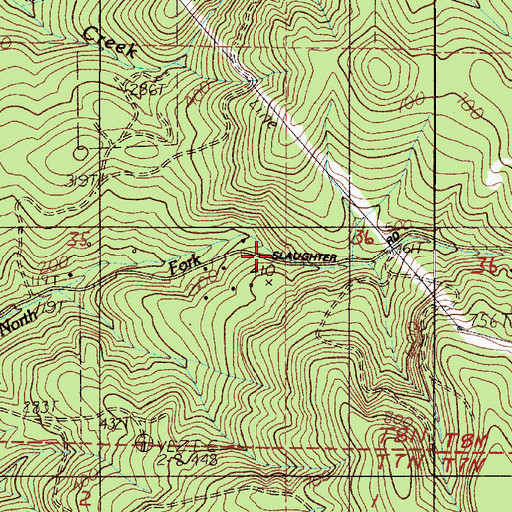 Topographic Map of Quincy Reservoir, OR